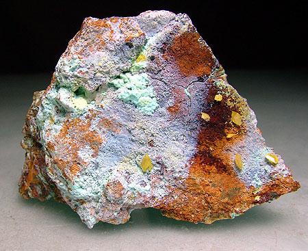 Wulfenite Calcite & Chrysocolla
