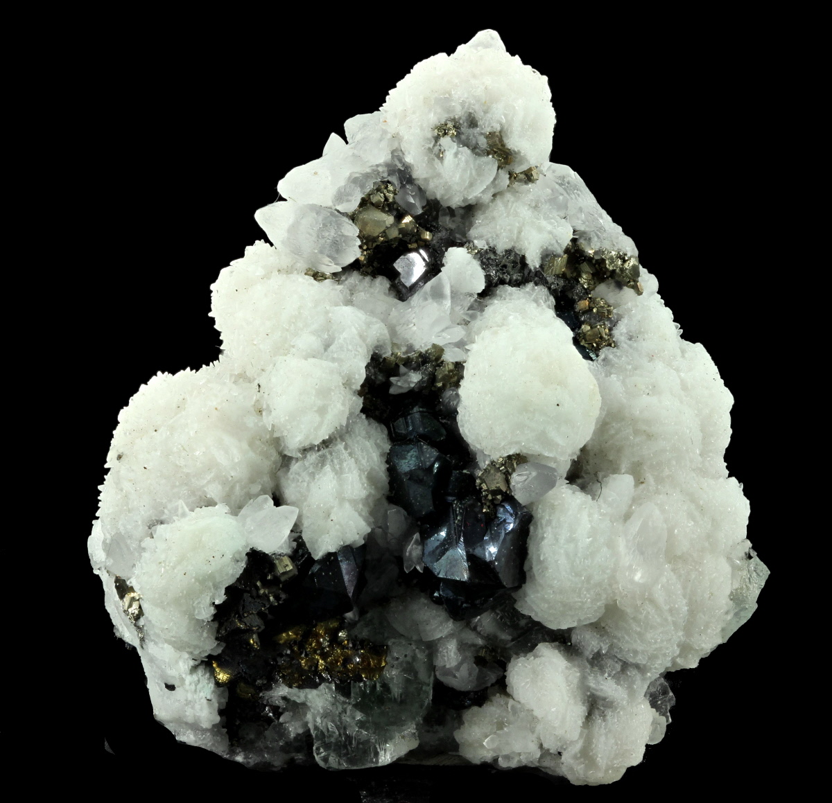 Calcite With Sphalerite & Galena