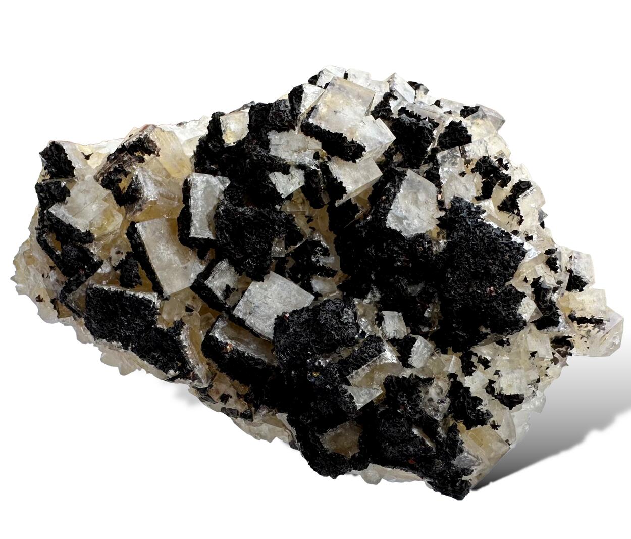 Fluorite With Siderite Sphalerite & Quartz