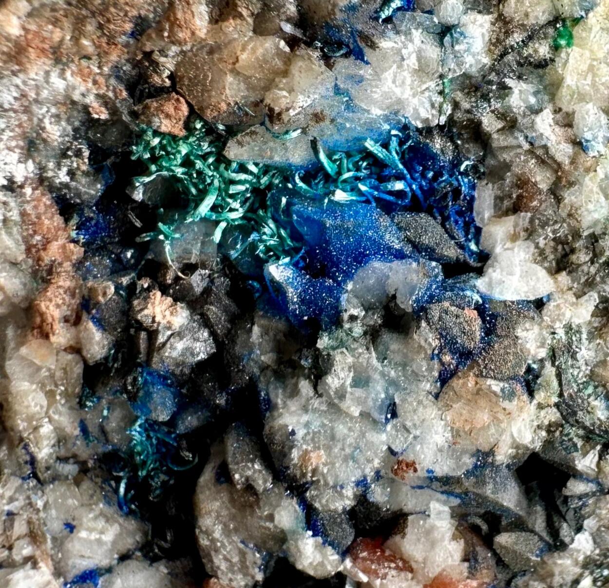 Azurite Malachite & Calcite