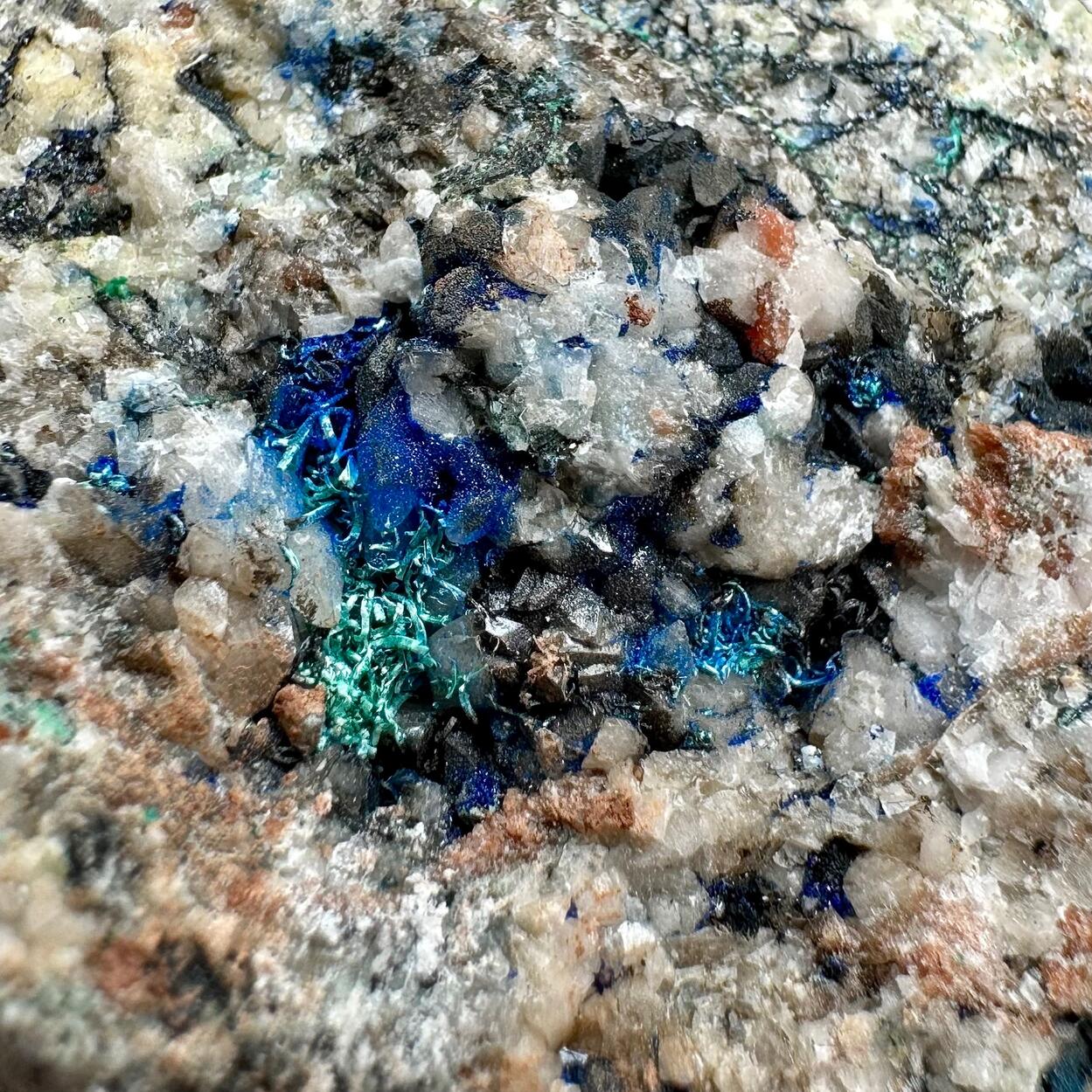 Azurite Malachite & Calcite