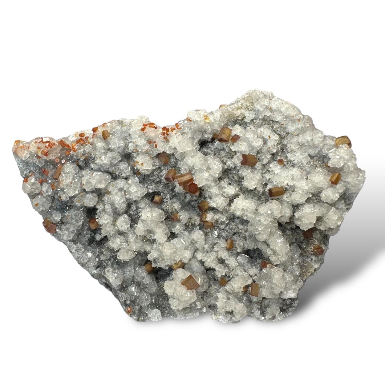Vanadinite On Calcite