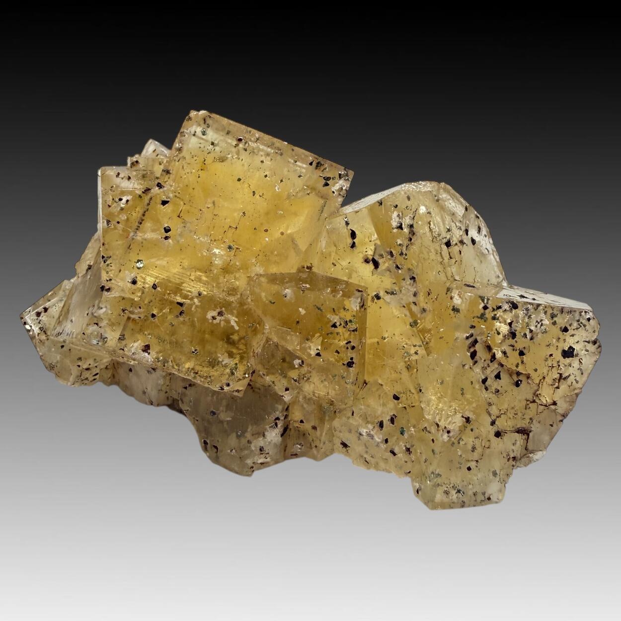 Fluorite With Pyrite Inclusions