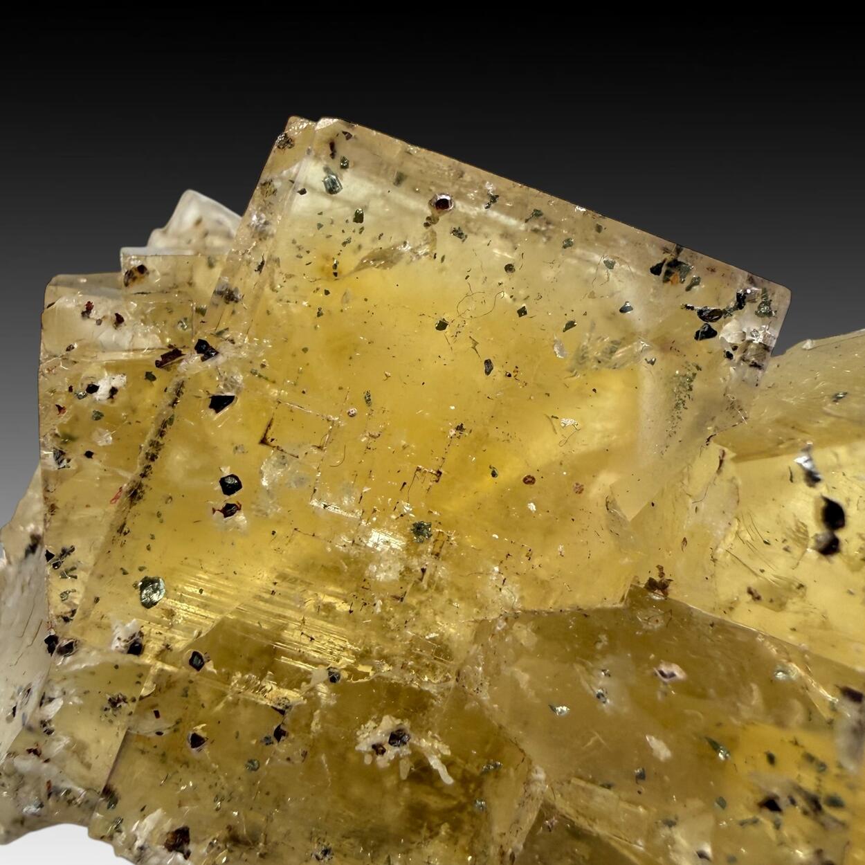 Fluorite With Pyrite Inclusions