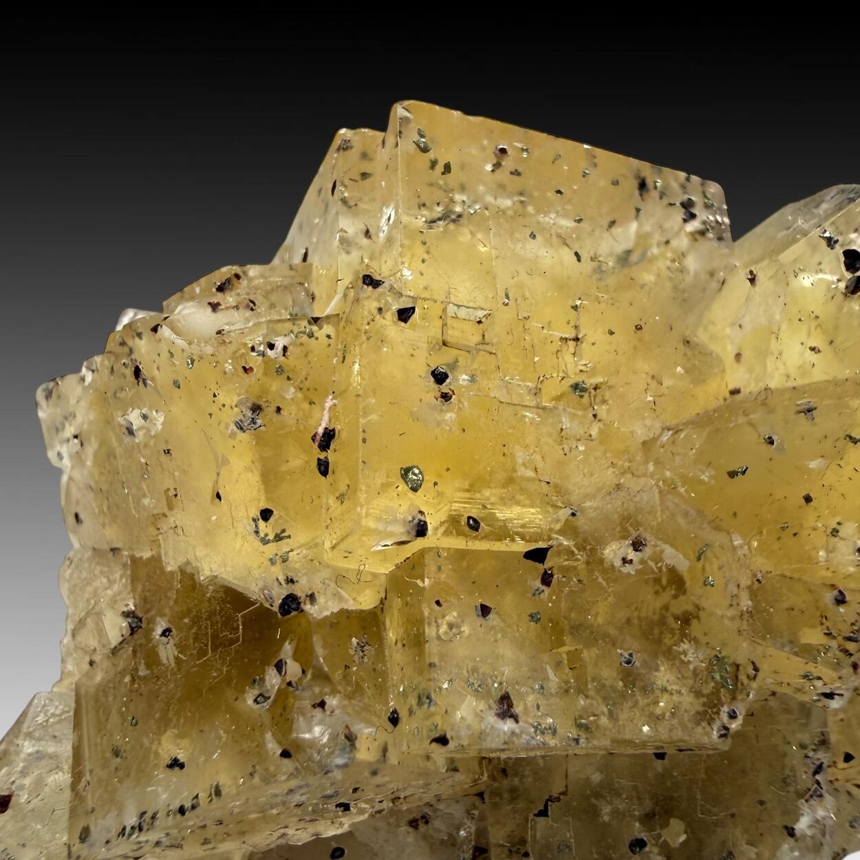 Fluorite With Pyrite Inclusions