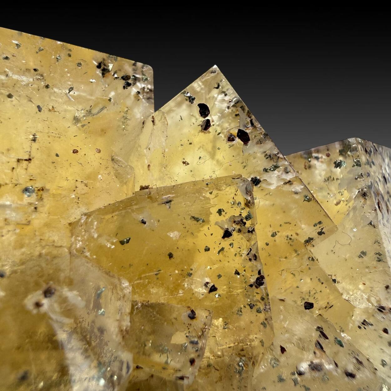 Fluorite With Pyrite Inclusions