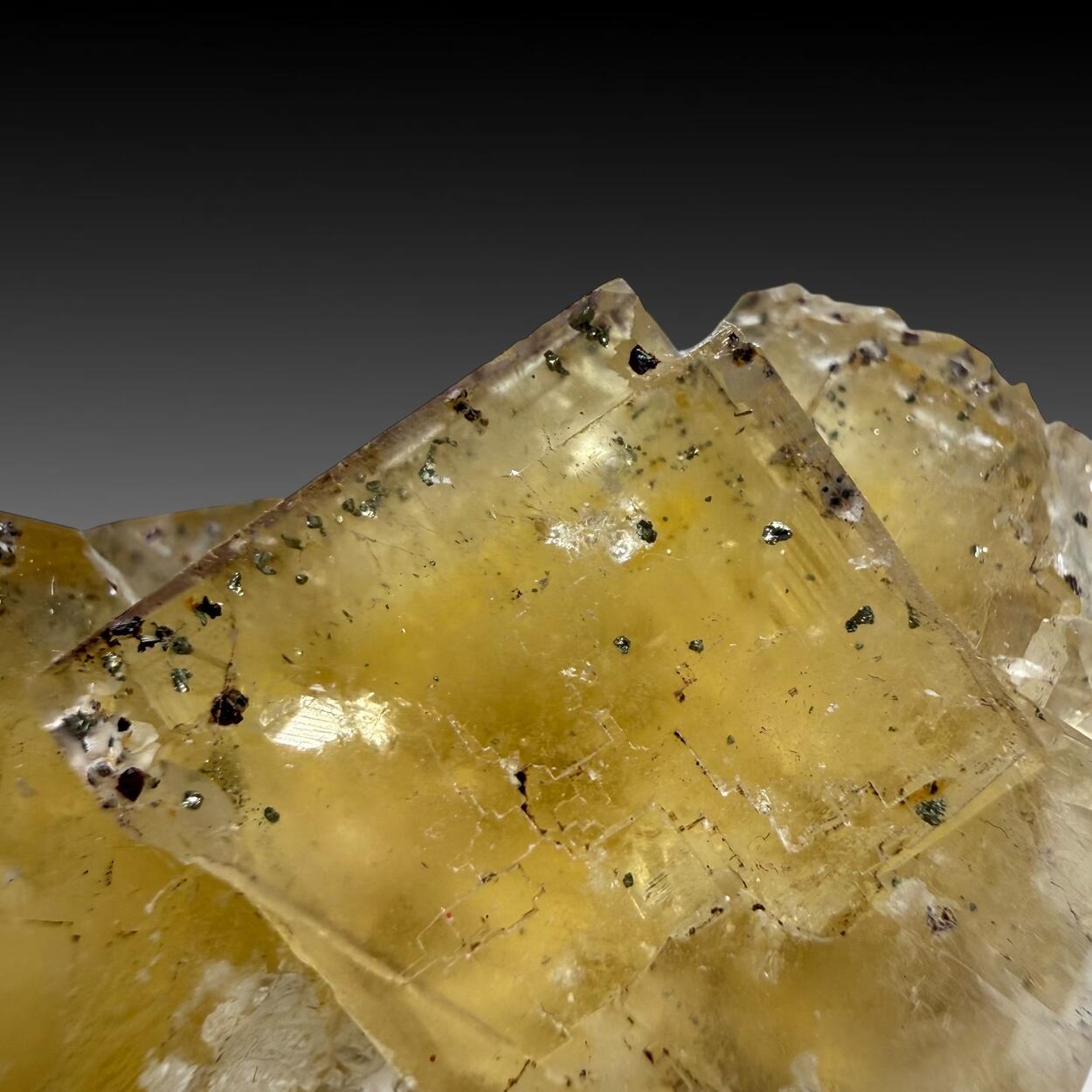 Fluorite With Pyrite Inclusions