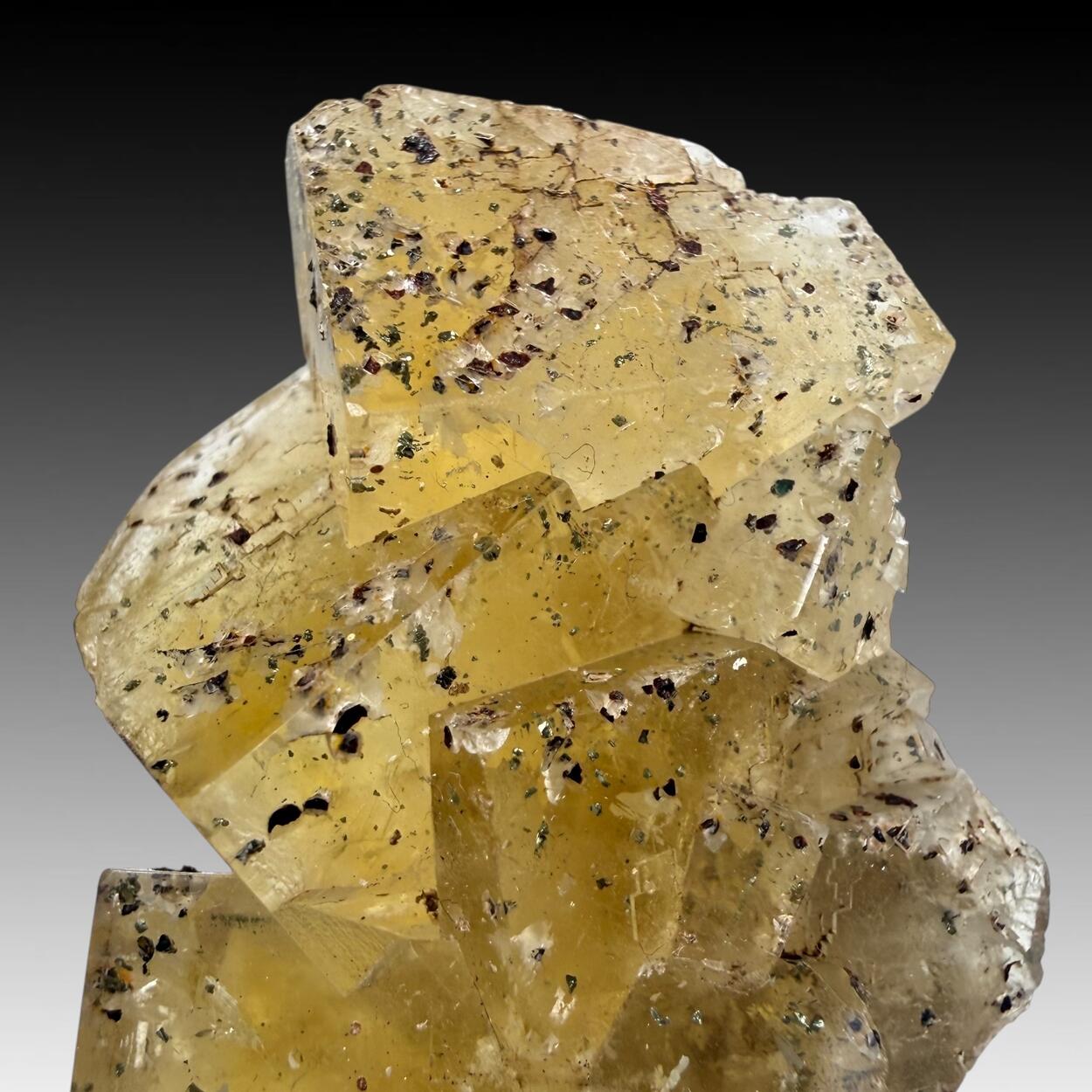 Fluorite With Pyrite Inclusions