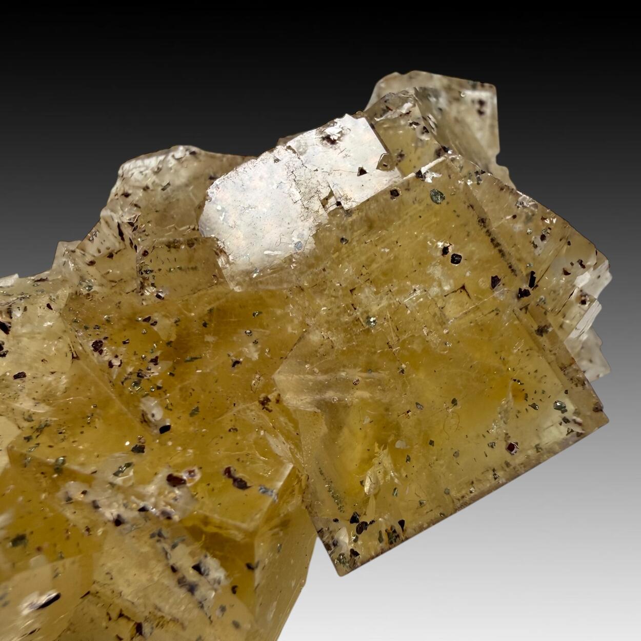 Fluorite With Pyrite Inclusions