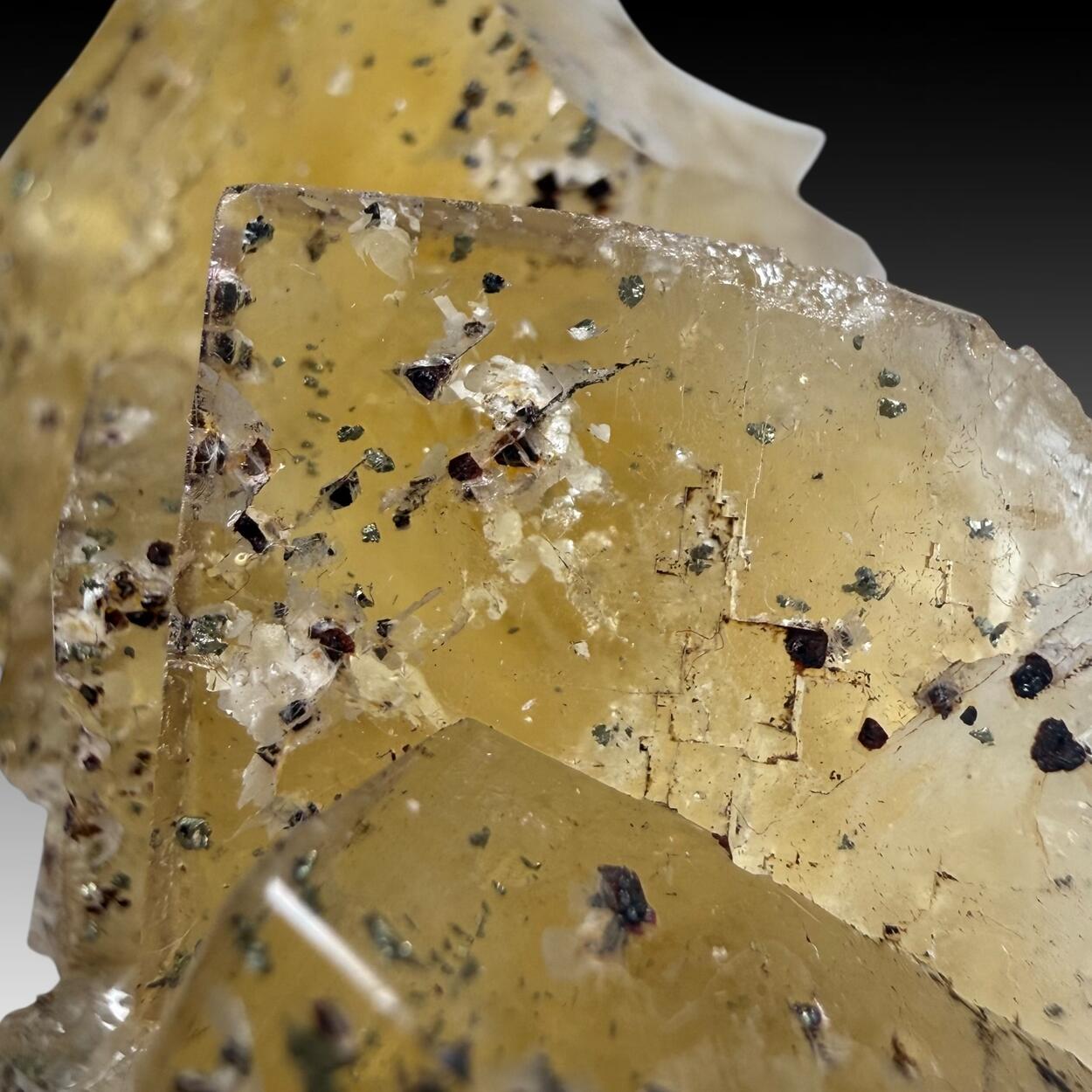 Fluorite With Pyrite Inclusions