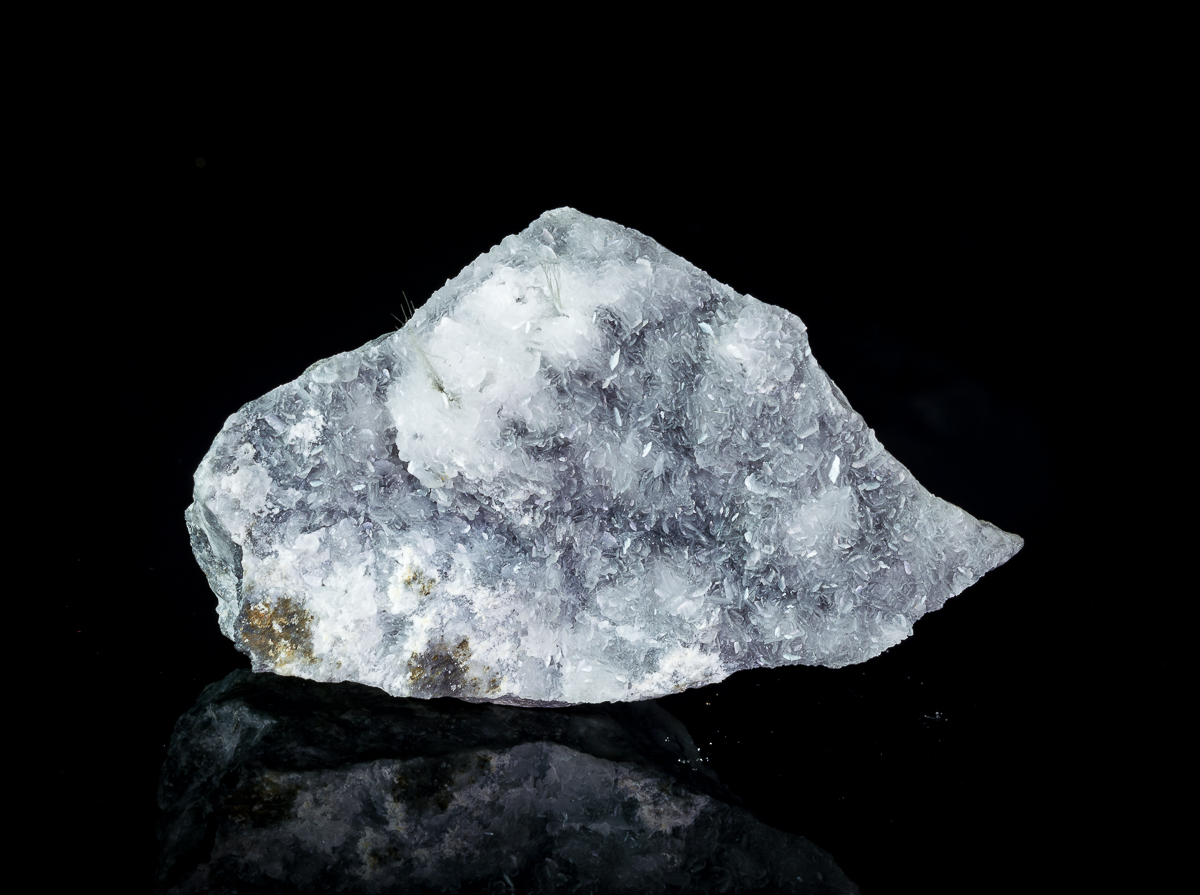 Millerite On Calcite