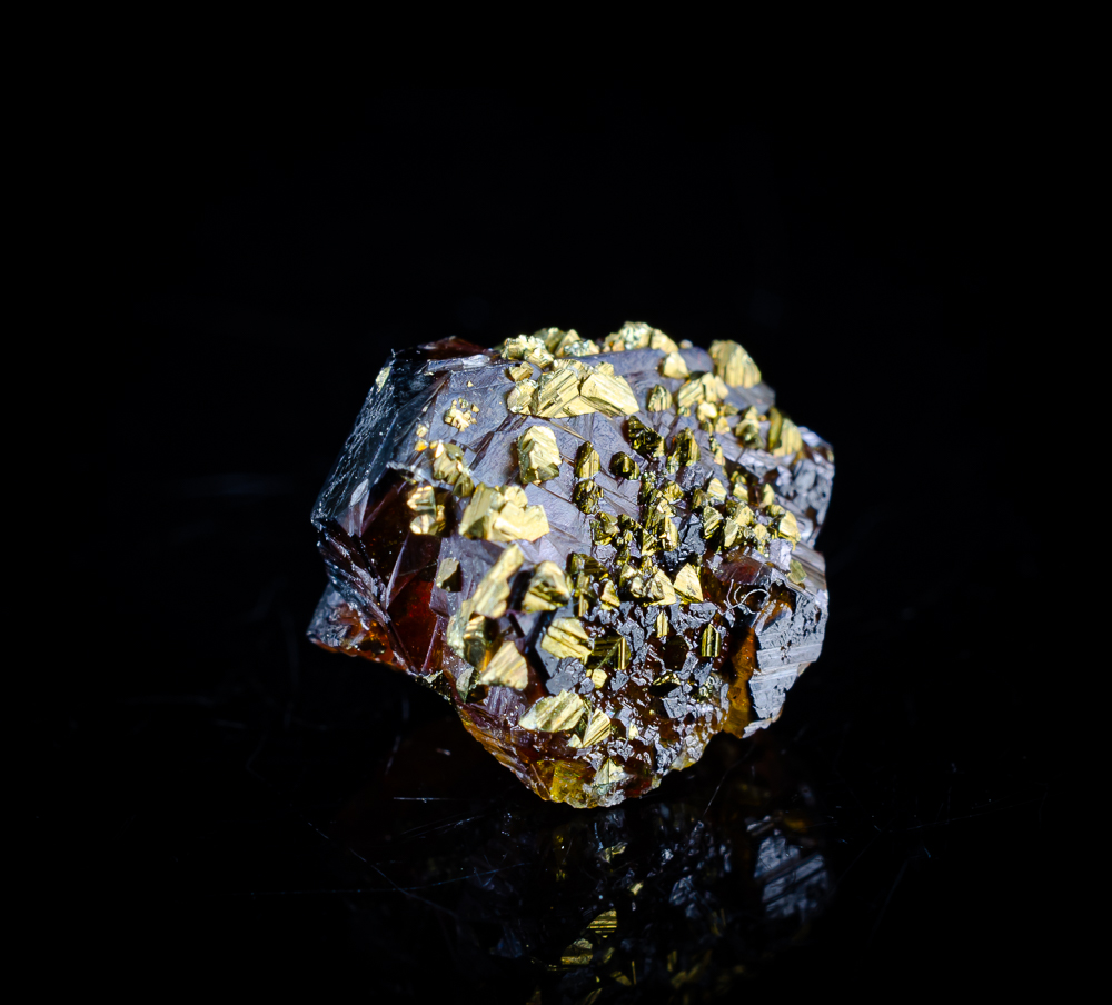 Chalcopyrite On Sphalerite