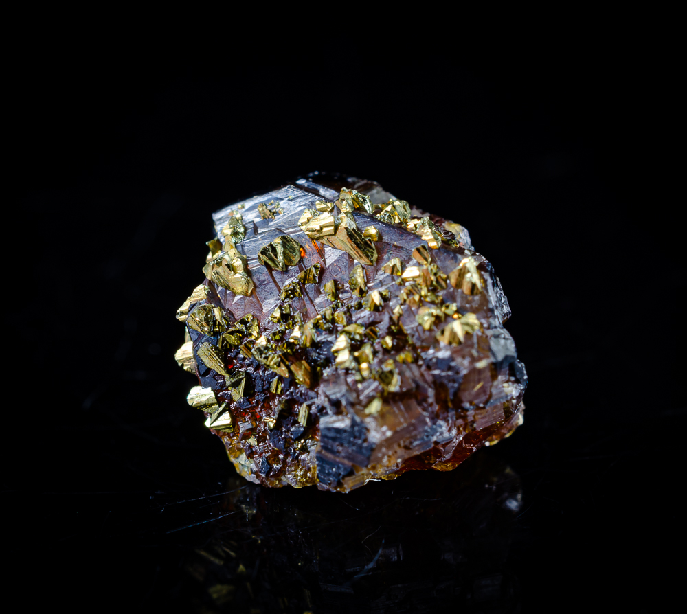 Chalcopyrite On Sphalerite