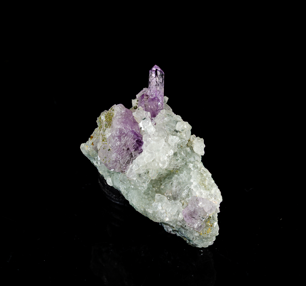 Amethyst With Calcite
