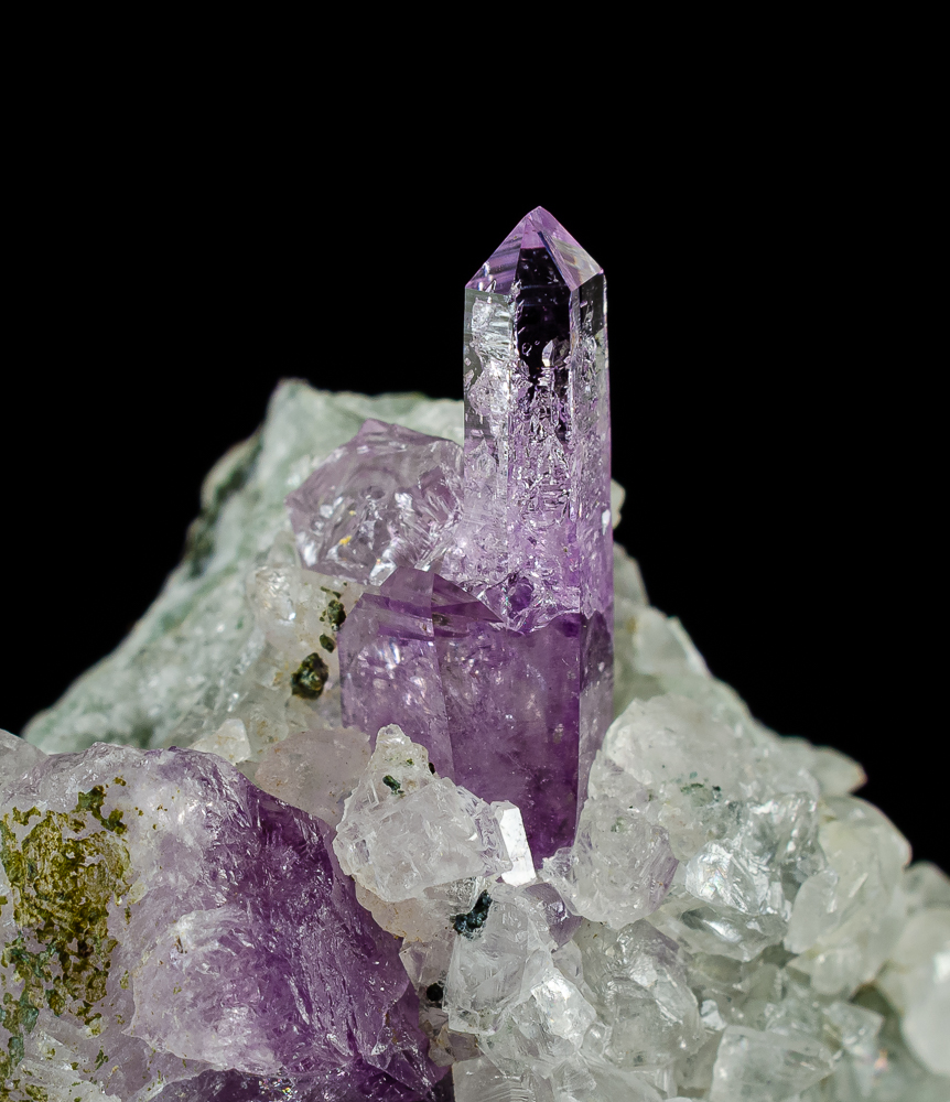Amethyst With Calcite