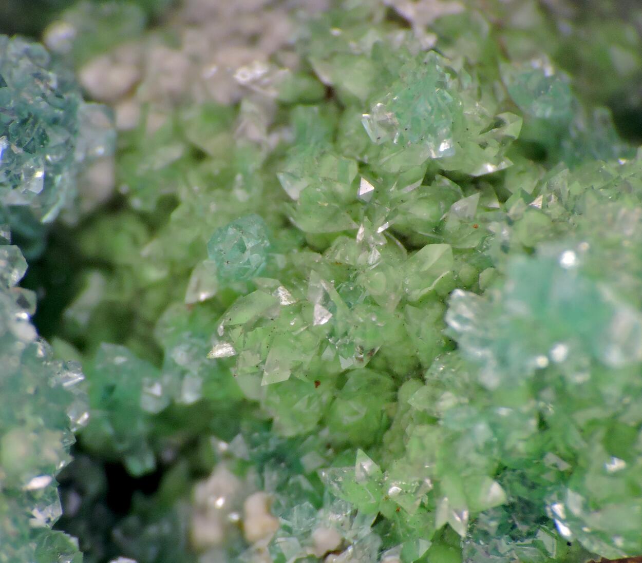 Adamite & Calcite On Conichalcite