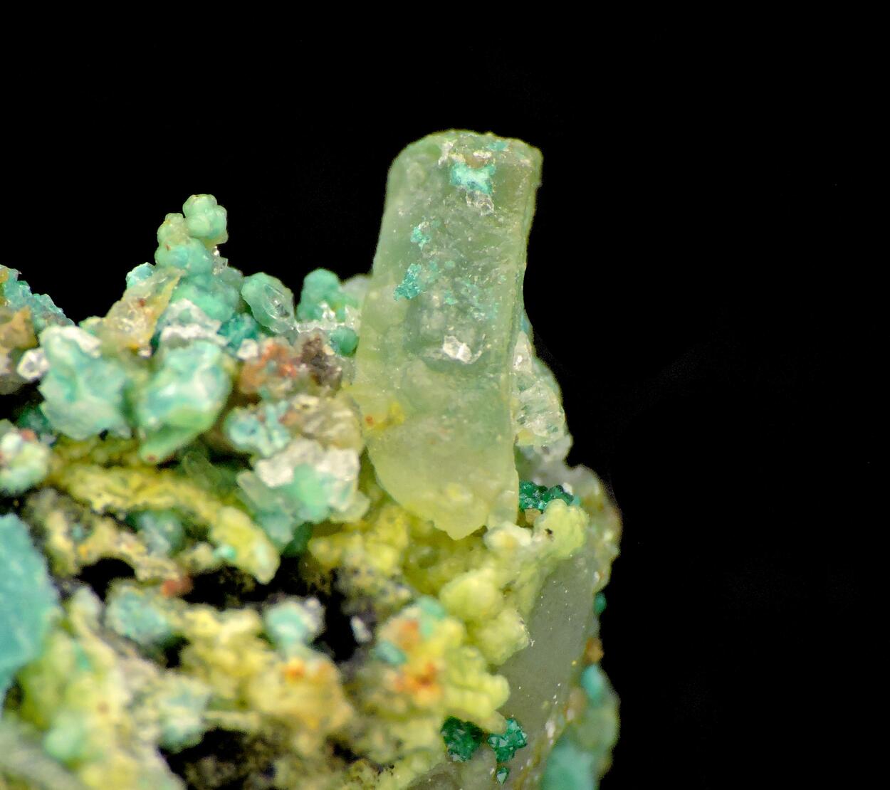Celadonite With Leadhillite