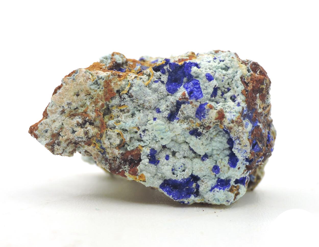 Azurite On Chalcoalumite