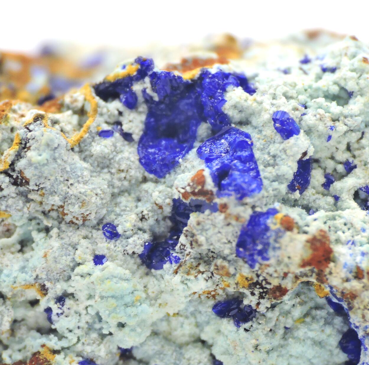 Azurite On Chalcoalumite