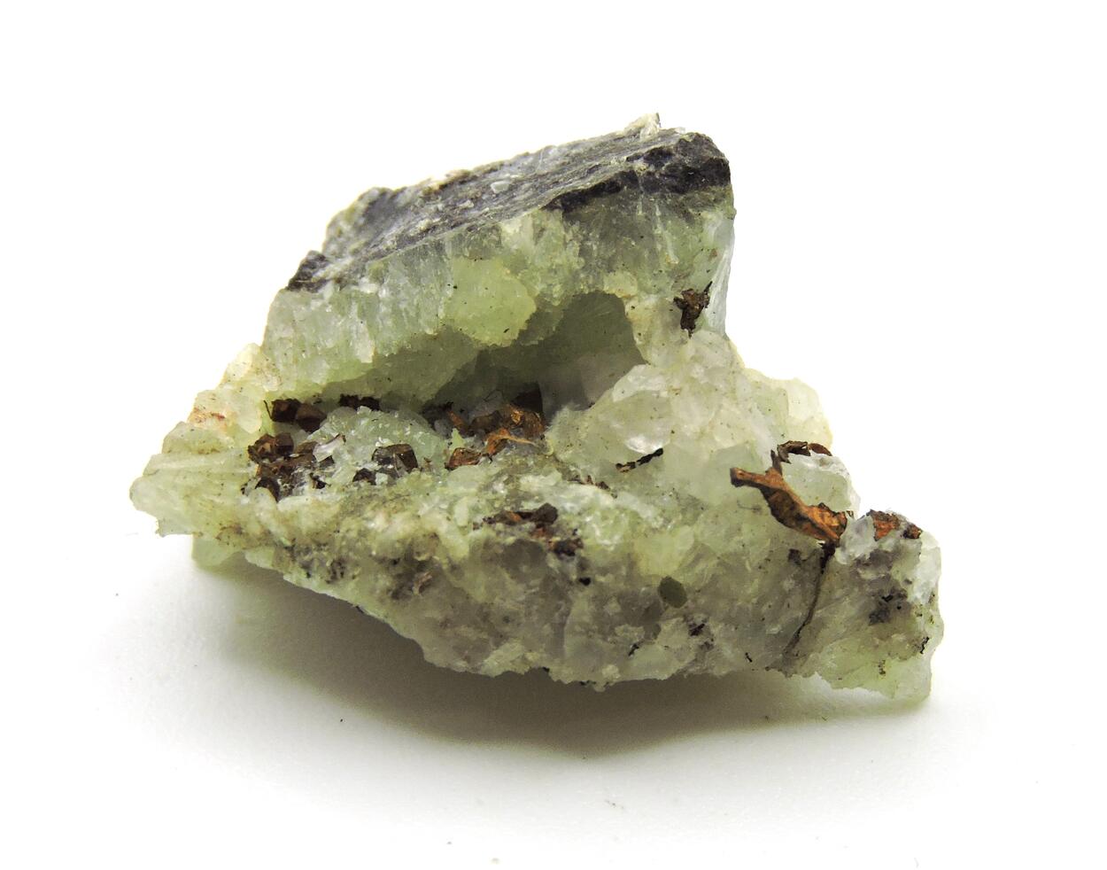 Copper On Prehnite