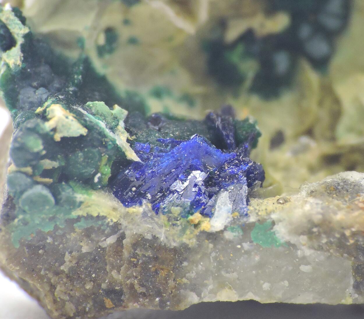 Azurite & Cornwallite
