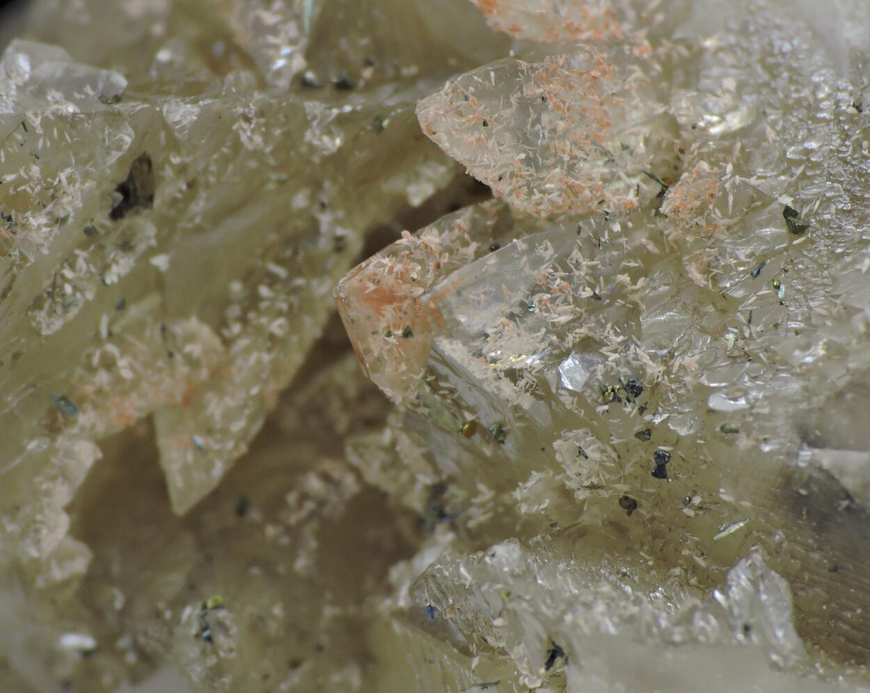 Calcite With Marcasite & Baryte