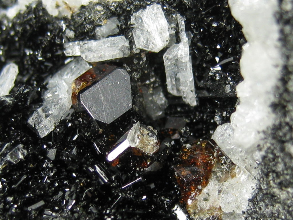 Vesuvianite Sanidine Hornblende & Fluorite