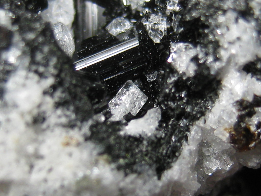 Vesuvianite Sanidine Hornblende & Fluorite