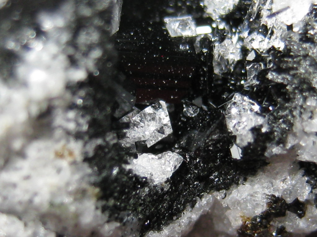 Vesuvianite Sanidine Hornblende & Fluorite