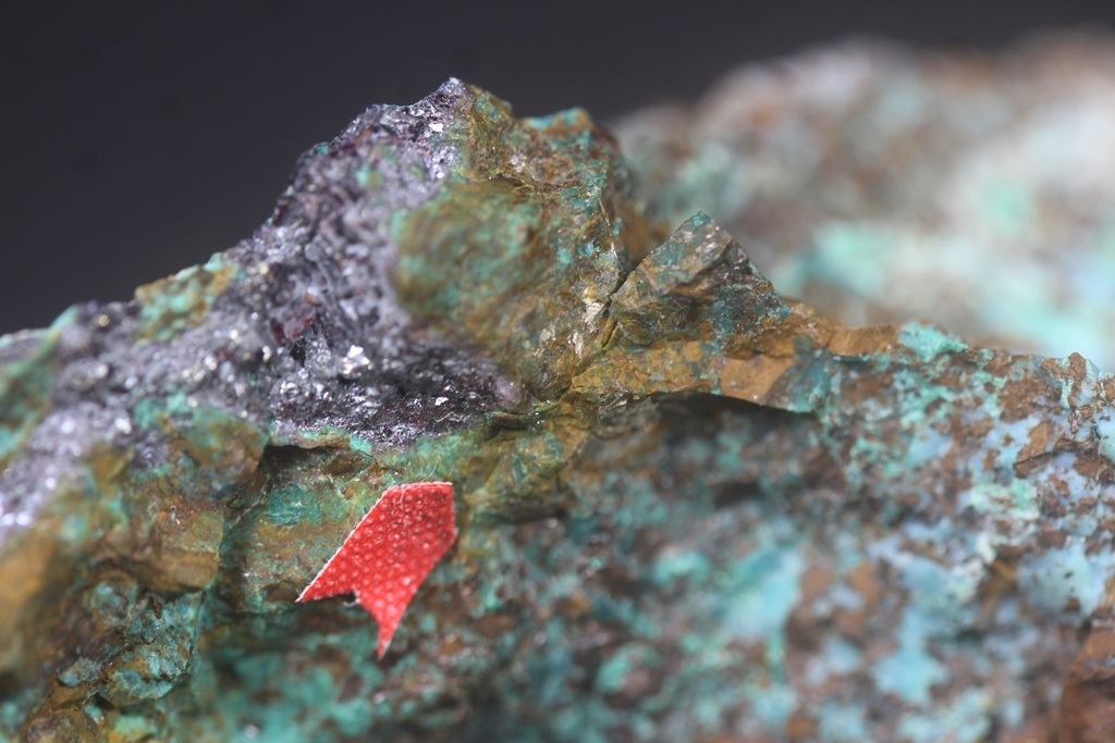 Silver Cuprite & Malachite