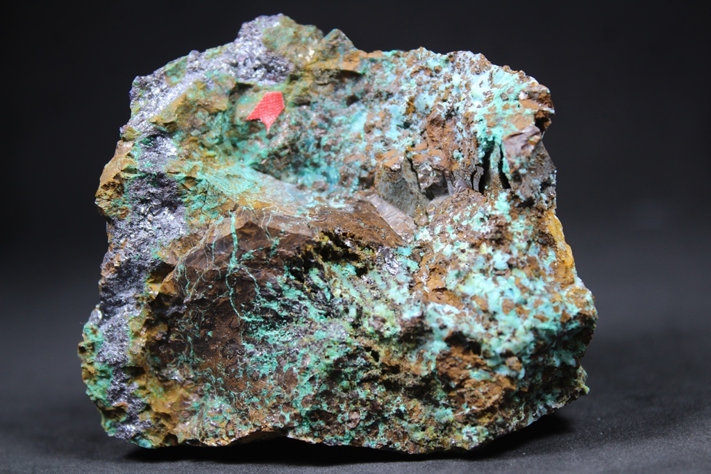 Silver Cuprite & Malachite