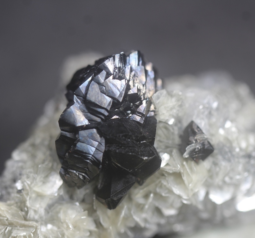 Cassiterite With Beryl Var Aquamarine
