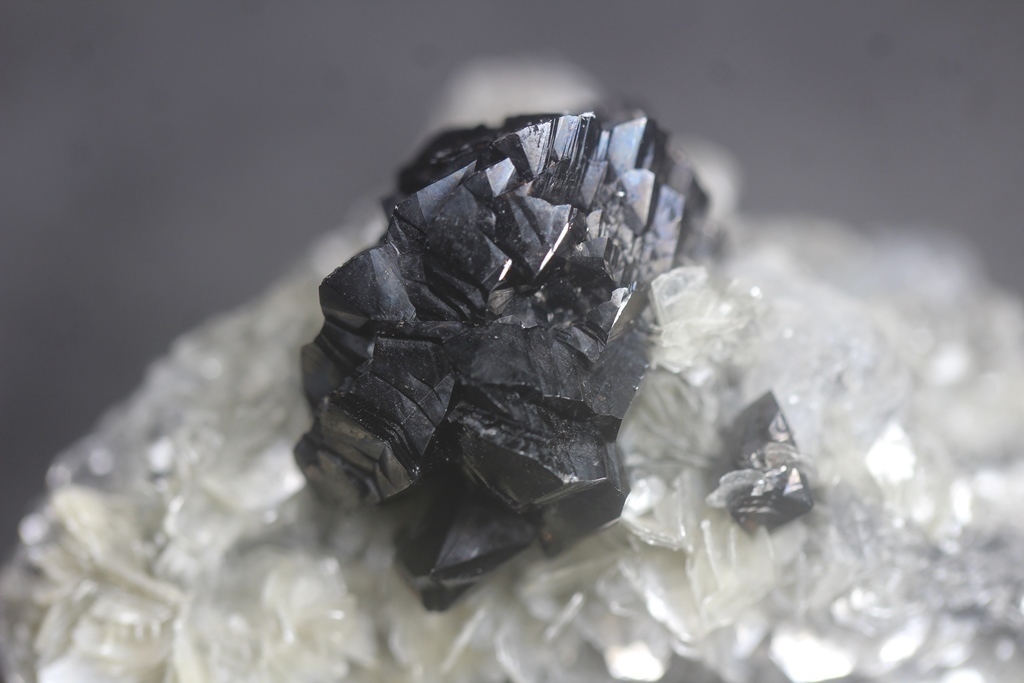 Cassiterite With Beryl Var Aquamarine