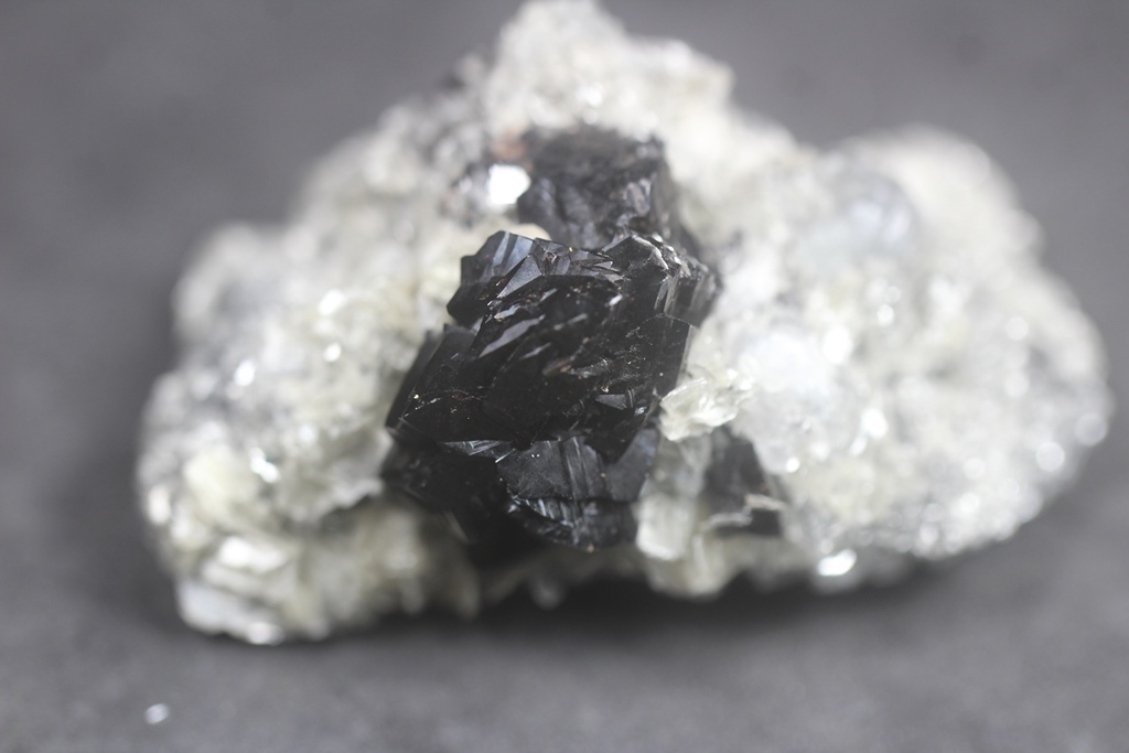 Cassiterite With Beryl Var Aquamarine