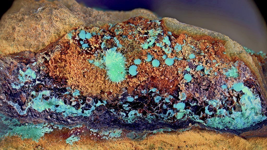 Marioantofilliite With Malachite & Allophane