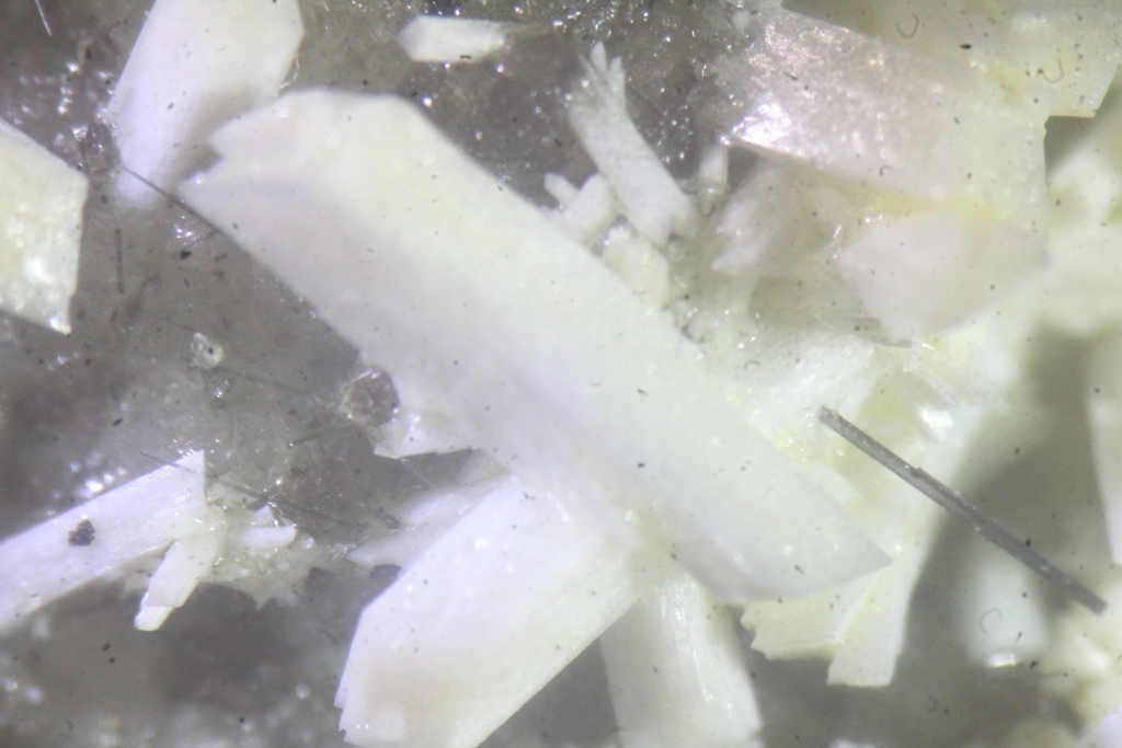 Laumontite With Tourmaline