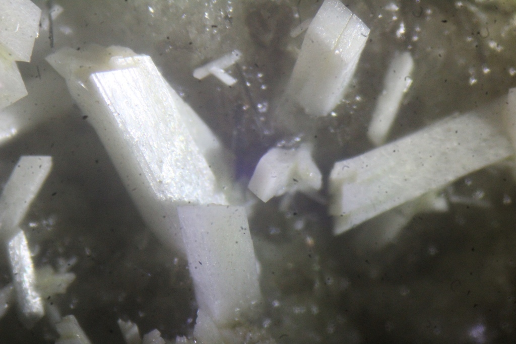 Laumontite With Tourmaline