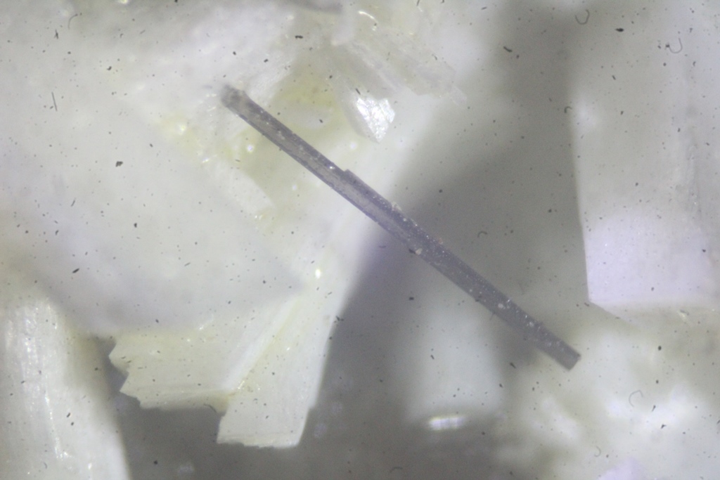 Laumontite With Tourmaline