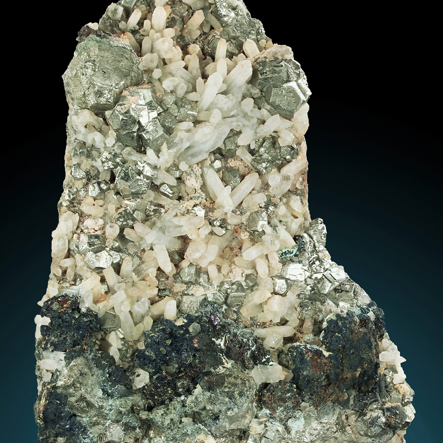 Chalcopyrite With Quartz & Pyrite