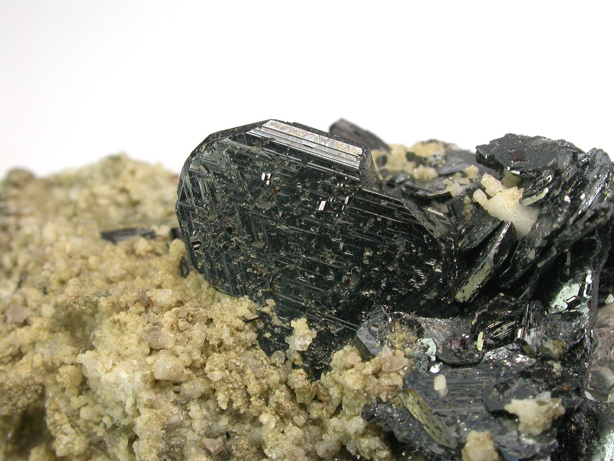Hematite Rutile Schorl Calcite Adularia & Quartz
