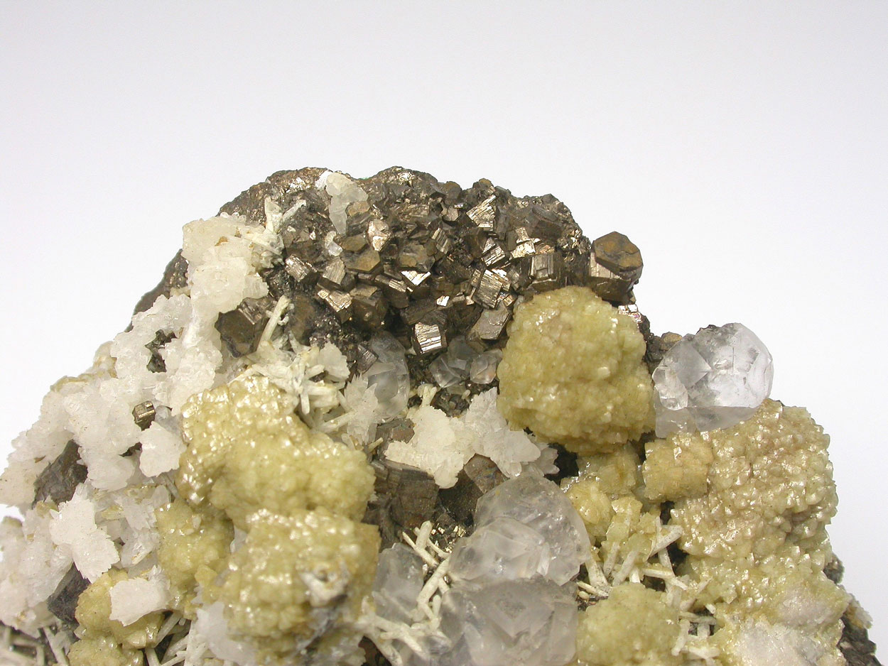 Fluorite Pyrrhotite Calcite Siderite & Quartz