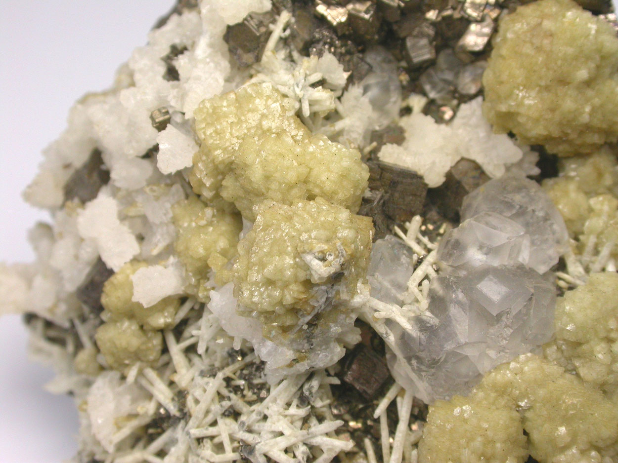 Fluorite Pyrrhotite Calcite Siderite & Quartz