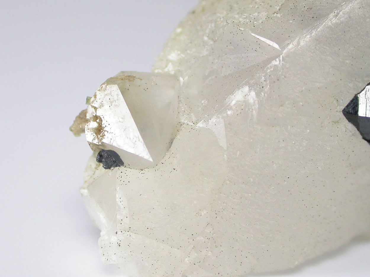 Ilvaite & Quartz On Calcite