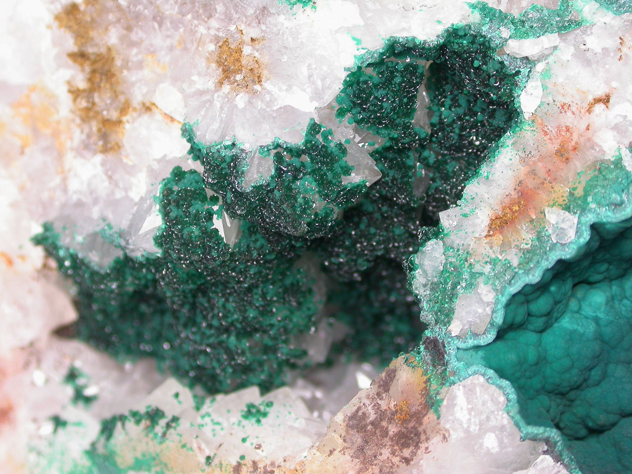 Libethenite & Pseudomalachite