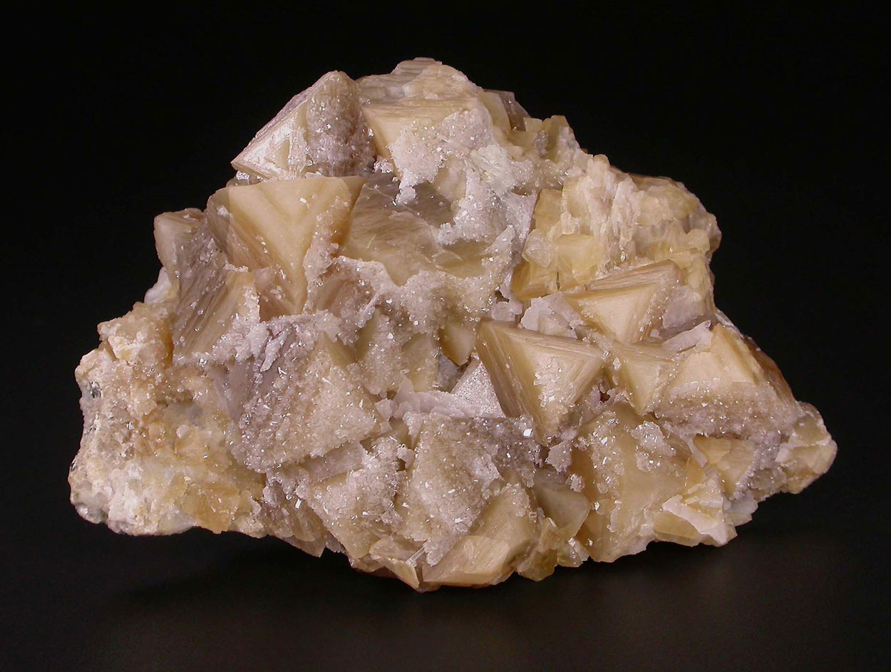 Harmotome On Calcite