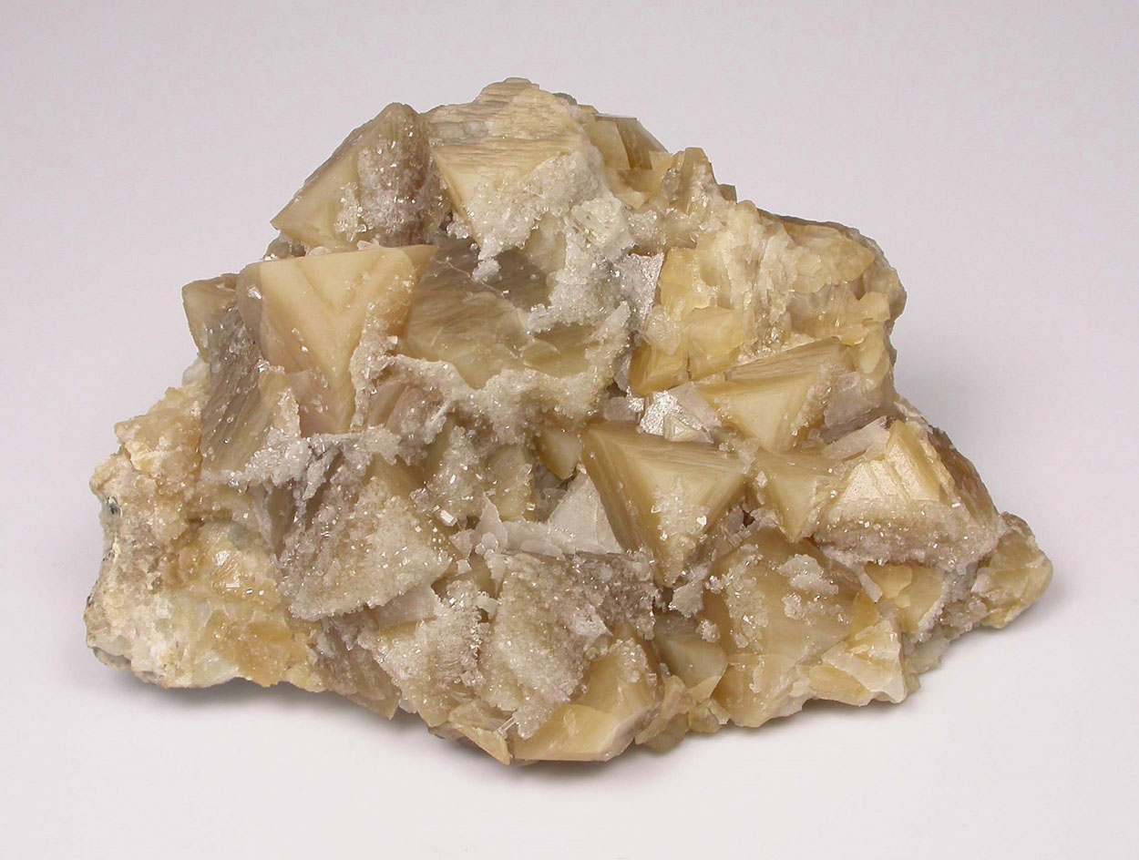 Harmotome On Calcite