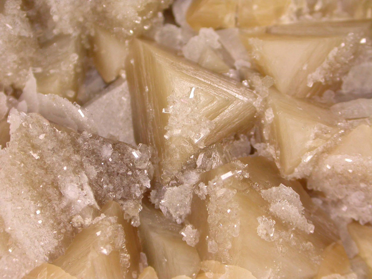 Harmotome On Calcite