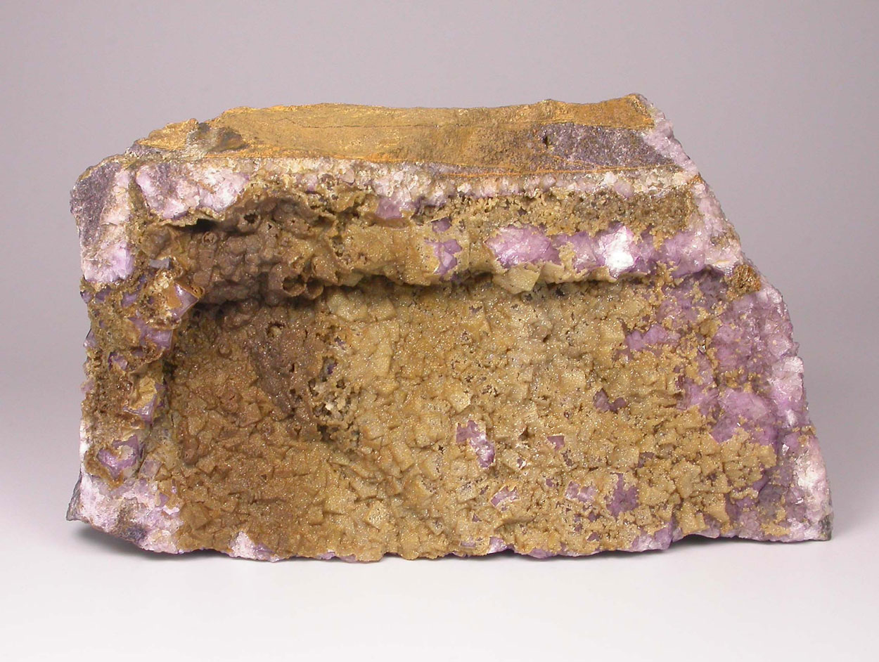 Smithsonite On Fluorite