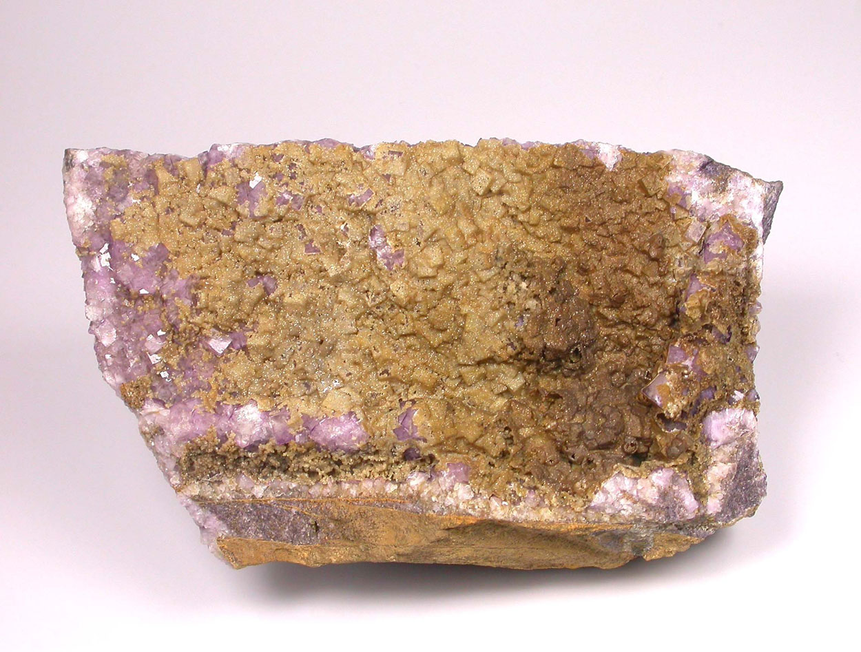 Smithsonite On Fluorite