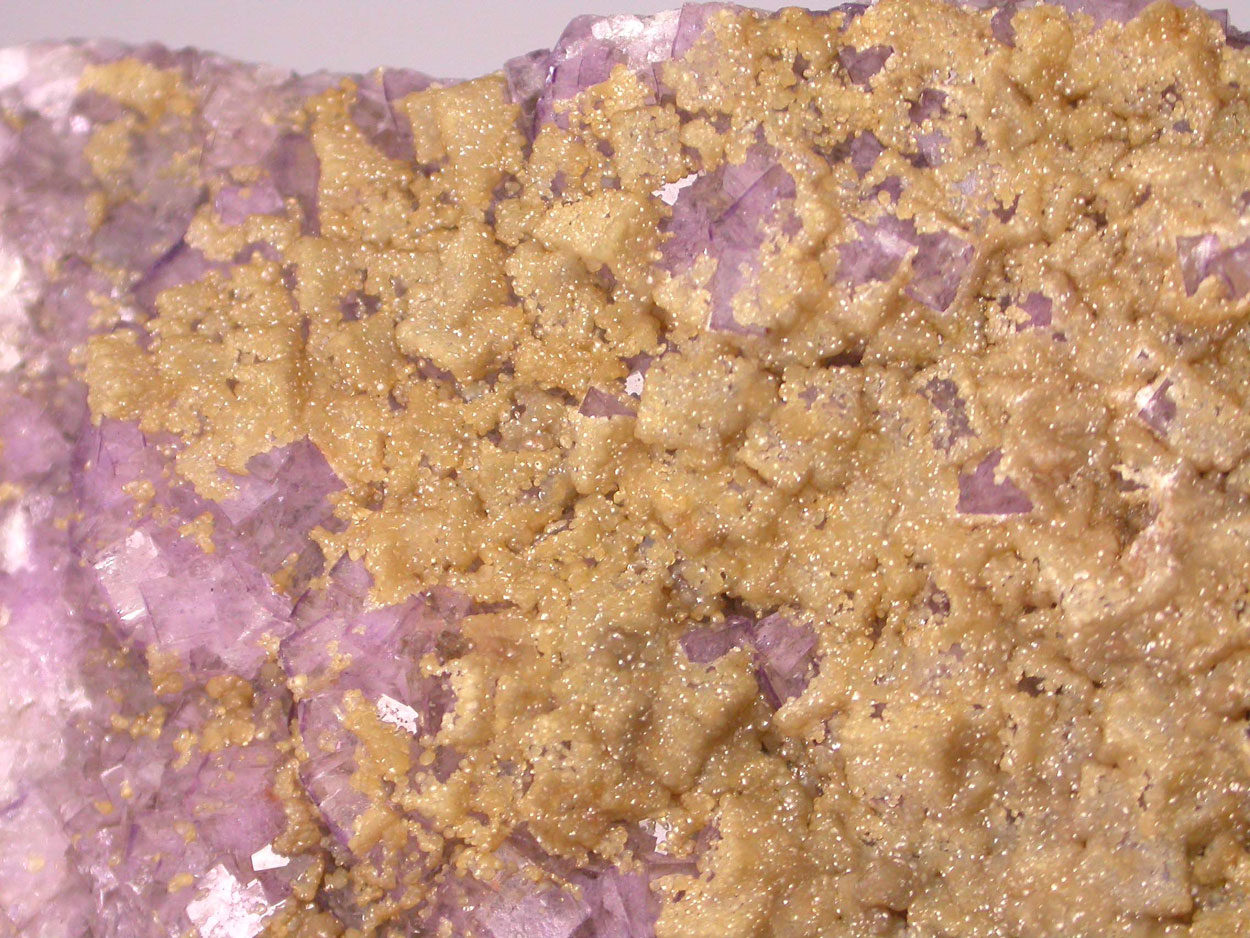 Smithsonite On Fluorite